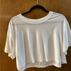 Lululemon All Yours Cropped T-Shirt. White. 12